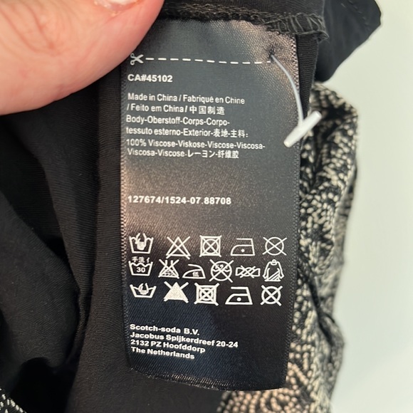 Maison Scotch & Soda Jolie Vagabonde Star Dress Dropped Waist Size 2 Coquette - Picture 7 of 10